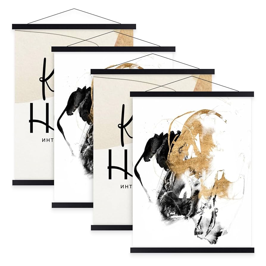 Amazon.com: Benjia 4 Pack 47x27 47x63 47x32 Poster Frame